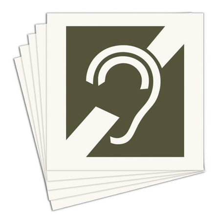 Audio Accessible Symbol Only - 5 Pack