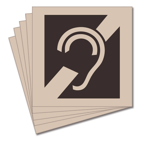 Audio Accessible Symbol Only - 5 Pack
