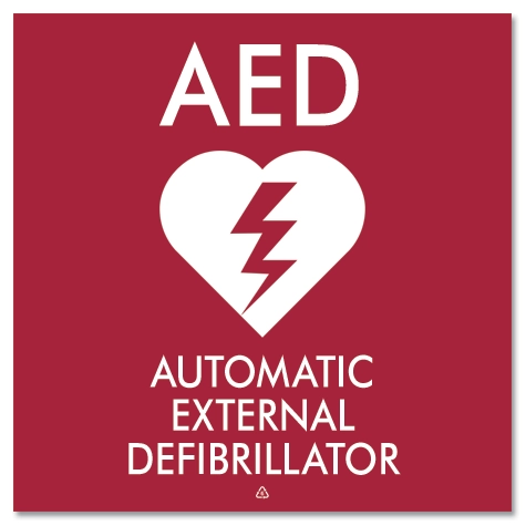 Automatic External Defibrillator Sign