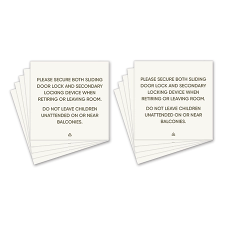 Balcony Safety Sign - 10 Pack