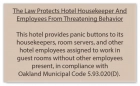 CA Housekeeper Protection Notice - Self Adhesive - 8 Pk