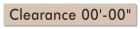 Clearance w/Height Indicator