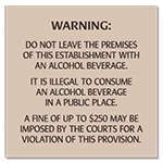 Colorado Alcohol Fine Warning Sign
