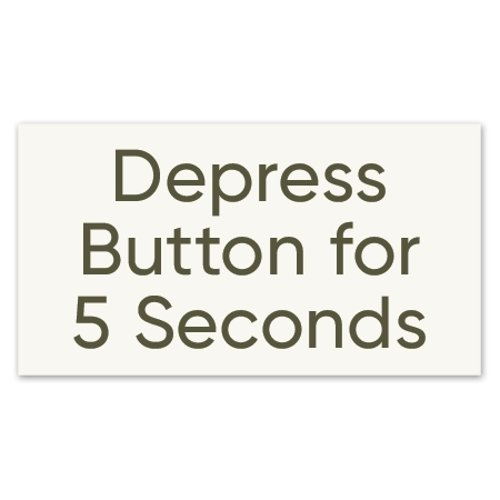 Depress Button Sign - 5 Pack