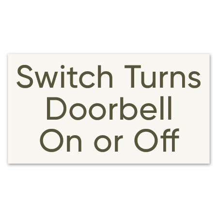 Doorbell Switch Sign - 5 Pack