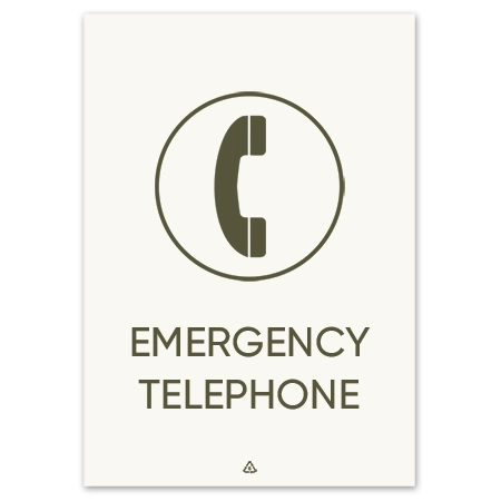 Emergency Telephone Sign