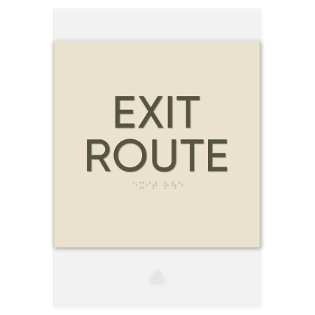 Exit Route Egress Sign - CA Compliant