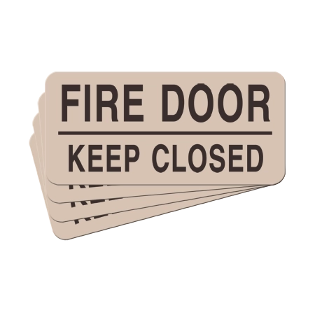 Fire Door - Keep Closed Label - 4 Pack