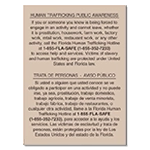 Florida Bilingual Human Trafficking Sign