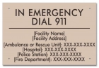 In Emergency Dial 911 Sign