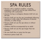 Iowa Spa Rules Sign