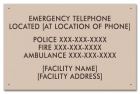 ISPSC Pool Emergency Phone Sign