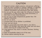Kentucky Spa Rules Caution Sign