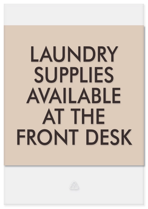 Laundry Supplies Sign