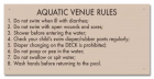 MAHC Bathhouse Sign for Pool Hygiene Facilities