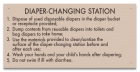 MAHC Diaper-Changing Station Signage