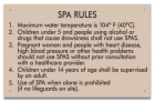 MAHC Spa Rules Sign