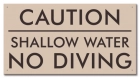 Maricopa County, Arizona No Diving Sign