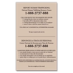 Maryland Large Human Trafficking Notice - Acrylic
