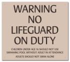 Massachusetts No Lifeguard On Duty Sign
