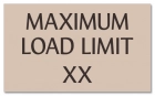 Maximum Load Pool Rules Sign