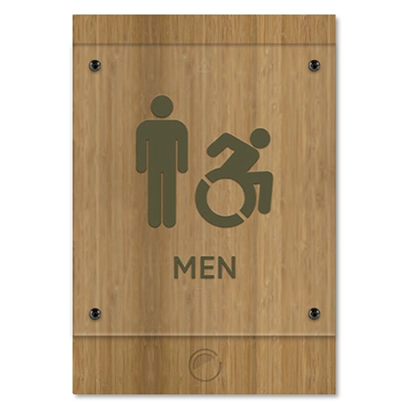 Men Sign w/Male & Dynamic ISA Symbols