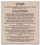 Mobile County, Alabama Spa Rules Sign