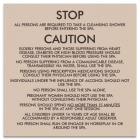 Mobile County, Alabama Spa Safety Rules Sign