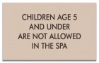 Montana No Children Allowed In Spa Sign