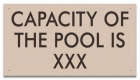 Montana Pool Capacity Sign