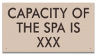 Montana Spa Capacity Sign