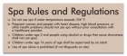 Montgomery County, Alabama Spa Rules Sign
