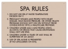 Montgomery County, Alabama Spa Rules Sign