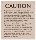New Jersey Hot Tub Spa Caution Sign