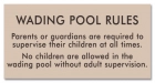 New Jersey Wading Pool Rules Sign