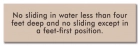 New York City Deck Slides Rules Sign