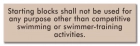 New York City Starting/Diving Blocks Pool Sign