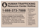 New York Human Trafficking Notice Sign