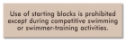 New York Starting/Diving Blocks Pool Sign
