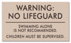 Ohio No Lifeguard Sign