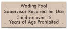 Oklahoma Wading Pool Rules Sign