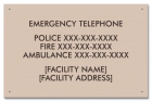Ontario Canada Emergency Phone Sign