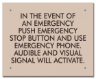 Ontario Canada Emergency Stop Button Sign