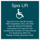 Spa Lift Rules w/ISA Symbol