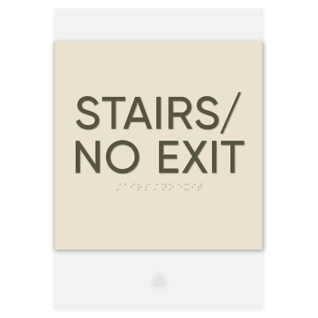 Stairs/No Exit Egress Sign - CA Compliant