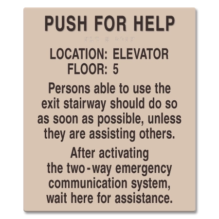 Two-Way Communication Information Sign