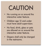 Utah Interactive Water Feature Caution Sign