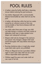 Utah Pool Rules Sign