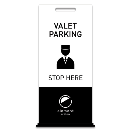 Valet Parking Free-Standing Floor Sign