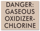 Virginia Danger Gaseous Chlorine Sign